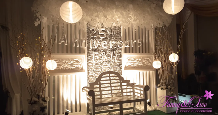 Dekorasi Ulang Tahun Penikahan ke 25 6
